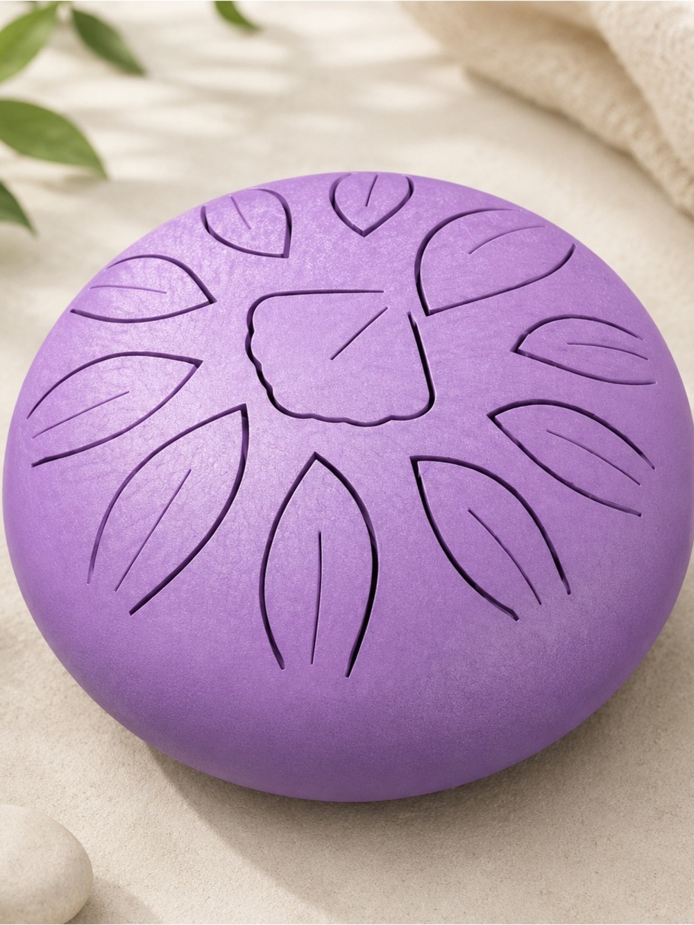 Lavender Steel Tongue Drum 6" 11 Notes C Key | Meditation & Relaxing Sound Gift